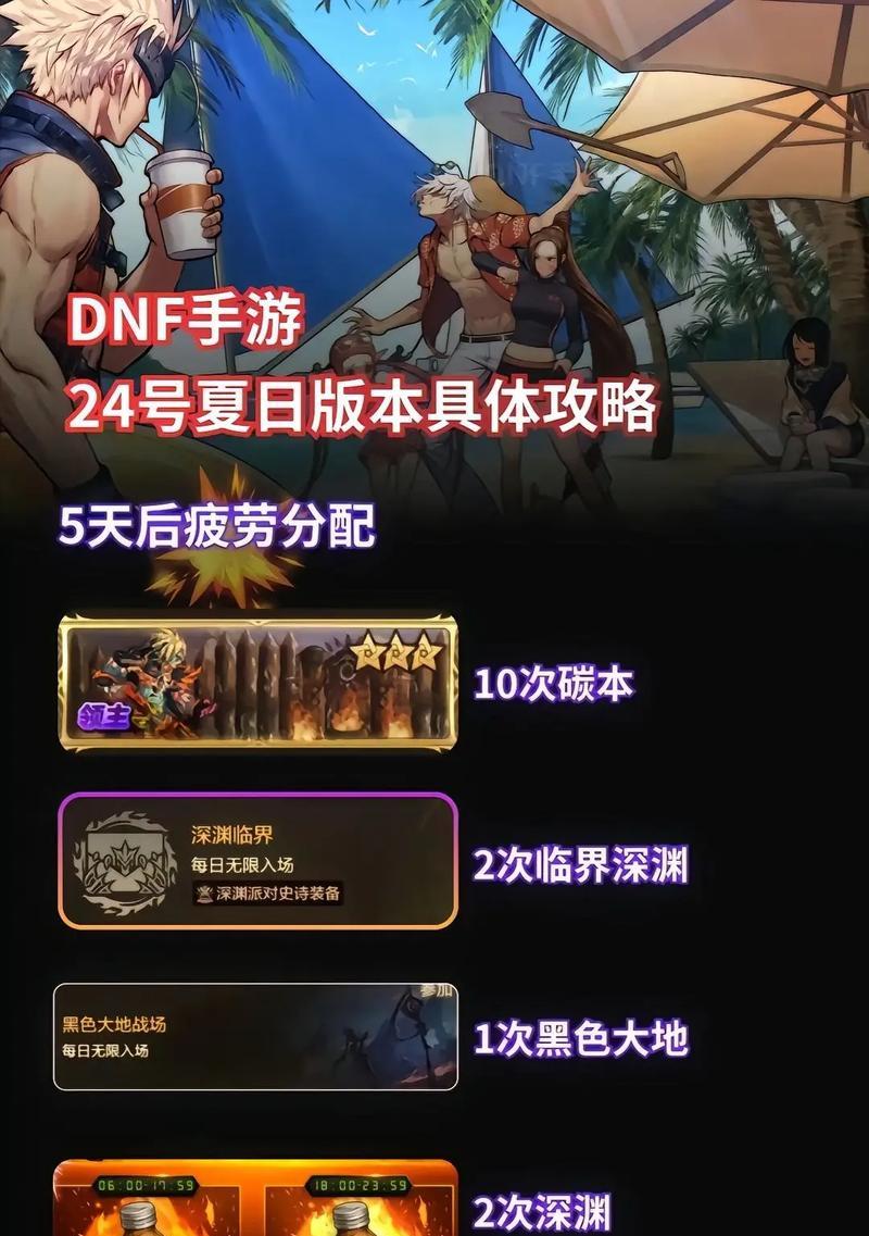 DNF疲劳值用完后如何继续游戏?有哪些活动推荐?